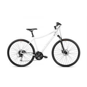 Rower crossowy Romet Orkan 3 D - biało-miętowy 1