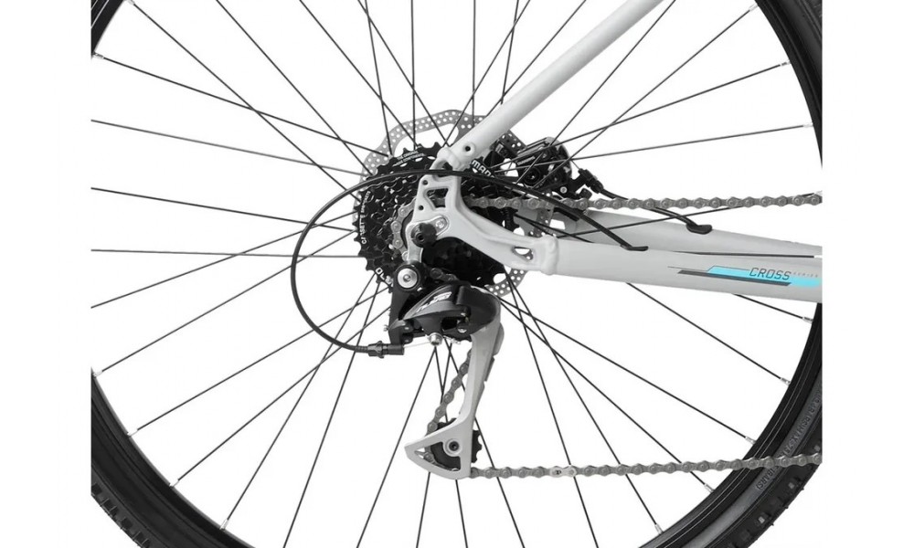 Rower crossowy Romet Orkan 3 D - szary-niebieski