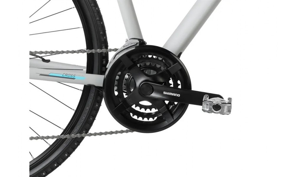 Rower crossowy Romet Orkan 3 D - szary-niebieski