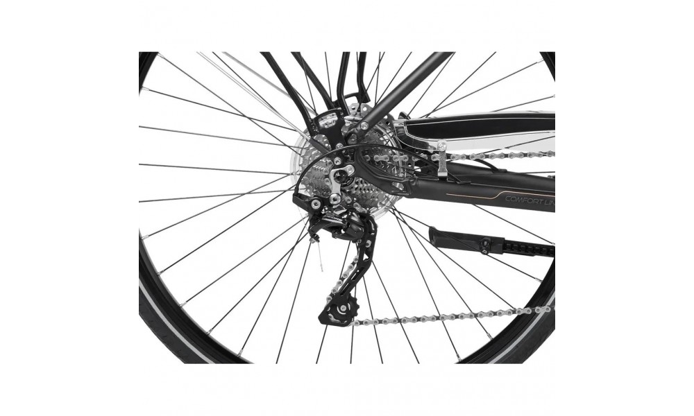 Rower trekkingowy Romet Gazela 9 - grafitowy