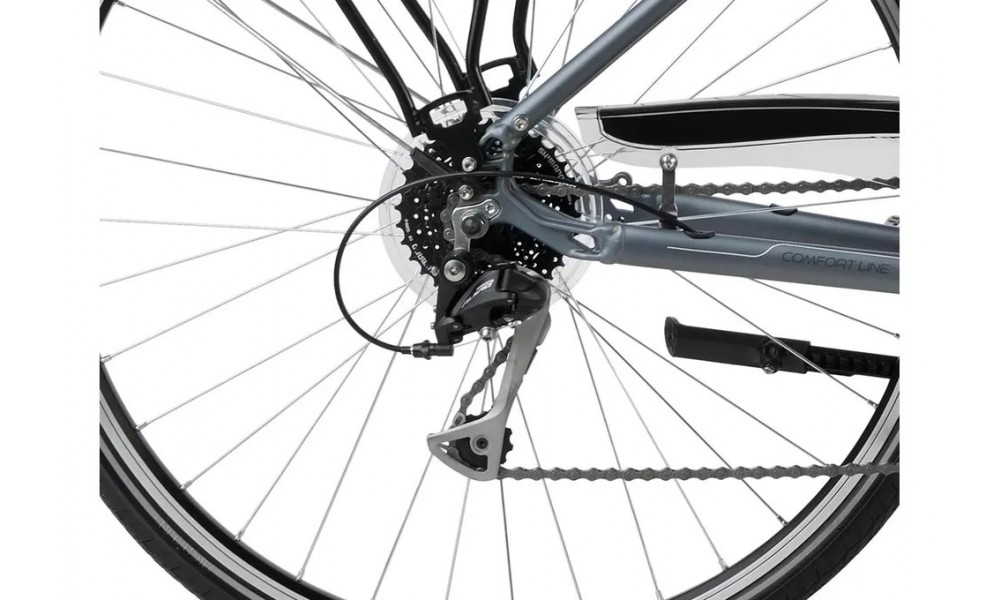 Rower trekkingowy Romet Wagant 7 - szaro-czarny