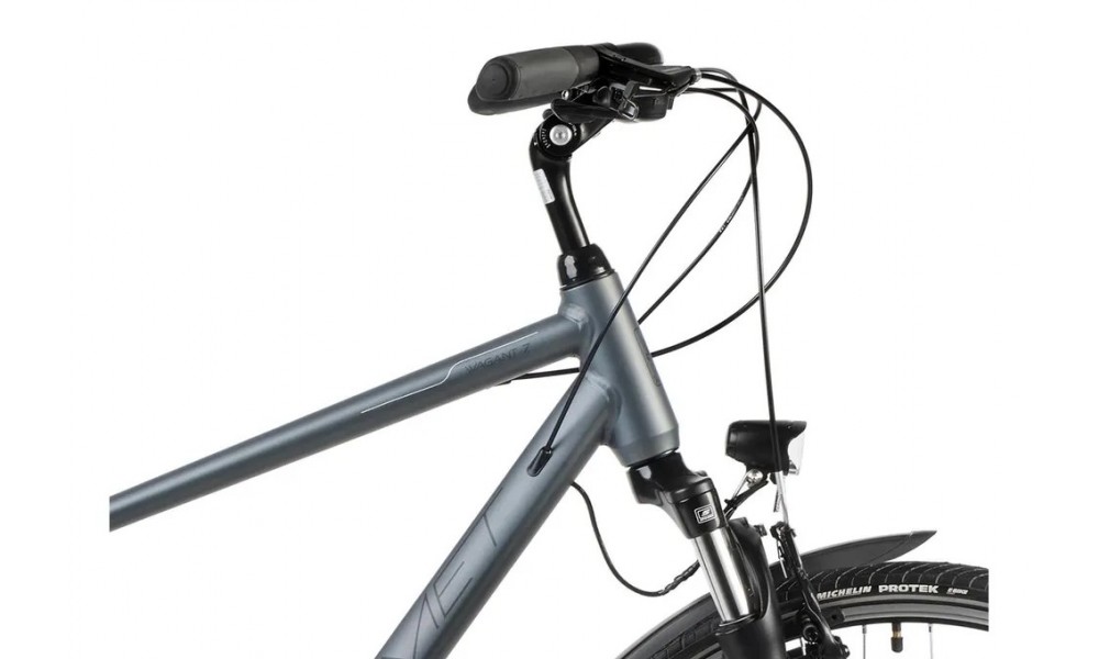 Rower trekkingowy Romet Wagant 7 - szaro-czarny