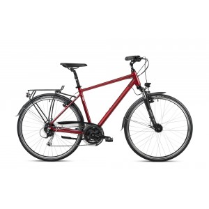 Rower trekkingowy Romet Wagant 7 - bordowo-czarny 1