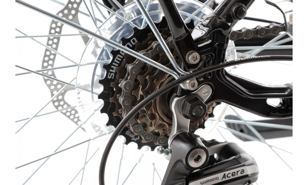 Rower trekkingowy Romet Wagant 4 - czarno-szary