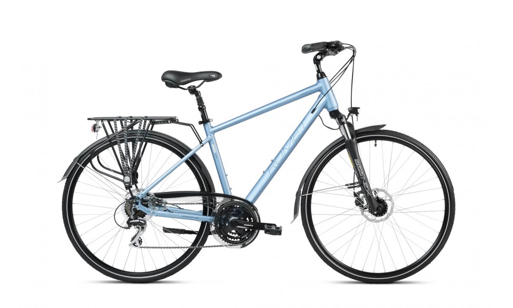 Rower trekkingowy Romet Wagant 4 - niebieski-granatowy