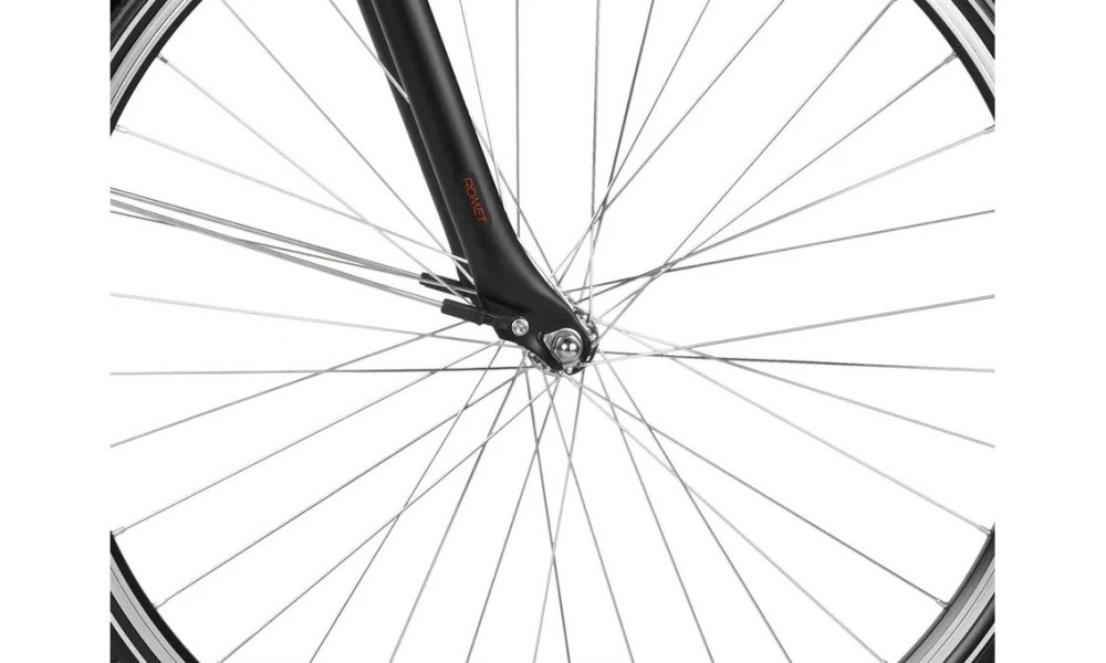 Rower trekkingowy Romet Wagant 1 - czarno-pomarańczowy