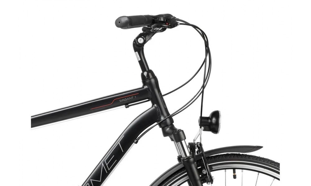 Rower trekkingowy Romet Wagant 1 - czarno-pomarańczowy