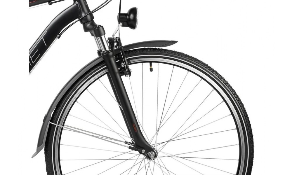 Rower trekkingowy Romet Wagant 1 - czarno-pomarańczowy