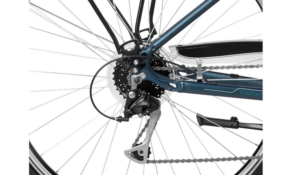 Rower trekkingowy Romet Gazela 7 - ciemnoniebieski