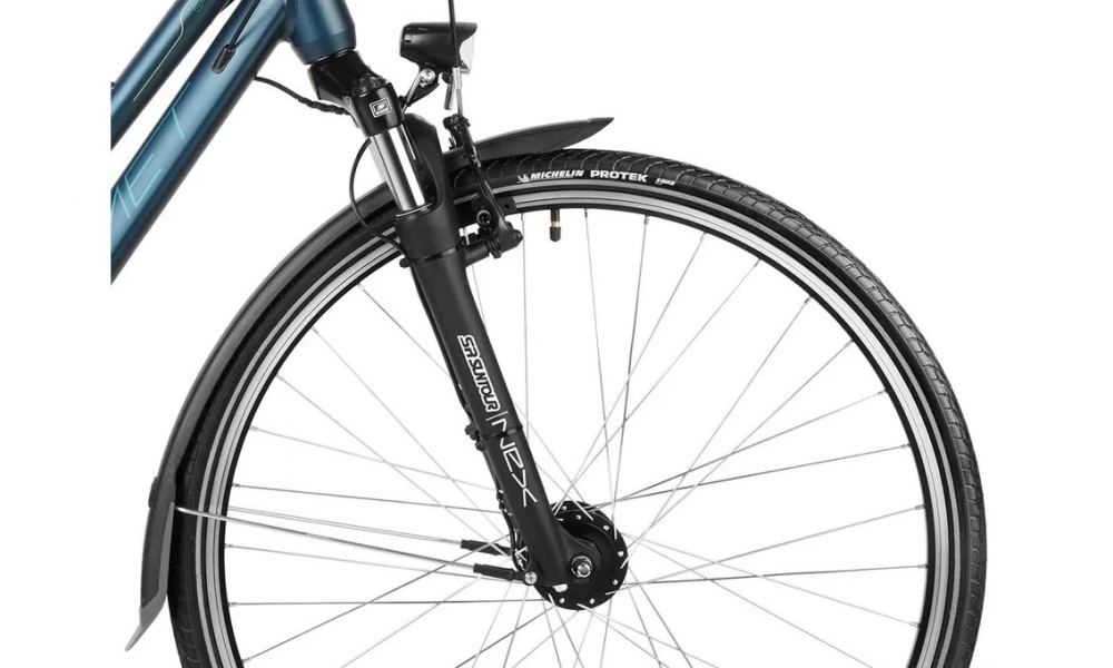 Rower trekkingowy Romet Gazela 7 - ciemnoniebieski