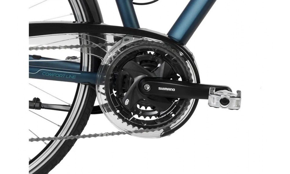 Rower trekkingowy Romet Gazela 7 - ciemnoniebieski