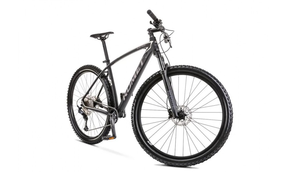 Rower górski Romet Mustang M8 - grafitowo-czarny