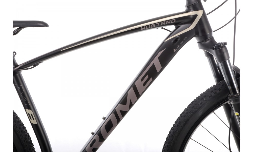 Rower górski Romet Mustang M8 - grafitowo-czarny