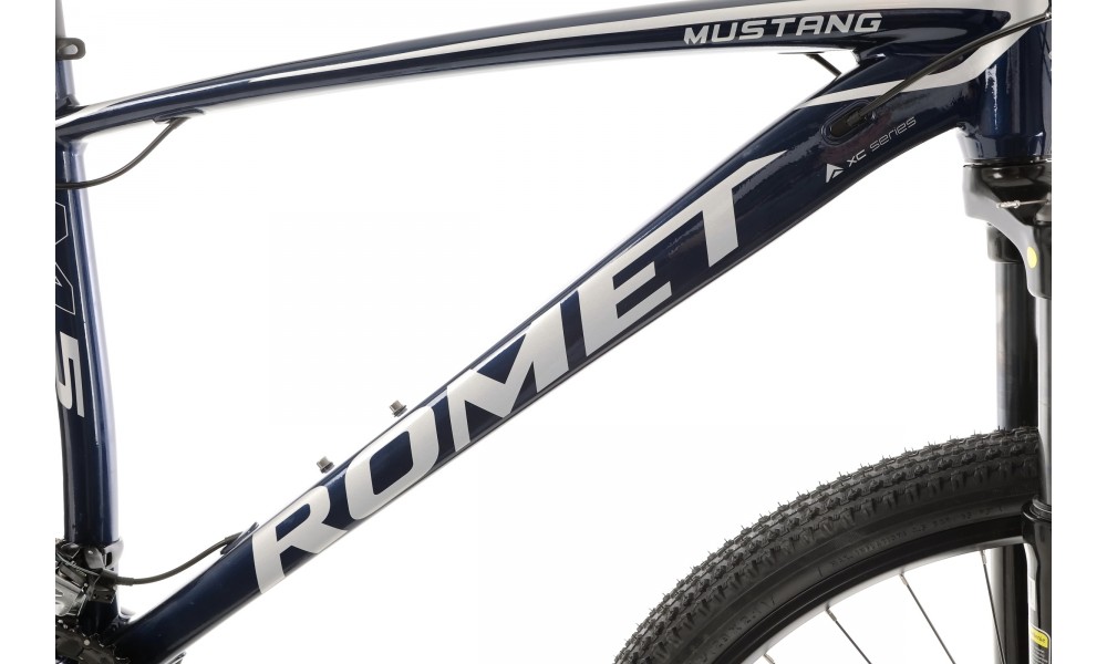 Rower górski Romet Mustang M5 - ciemnoniebieski
