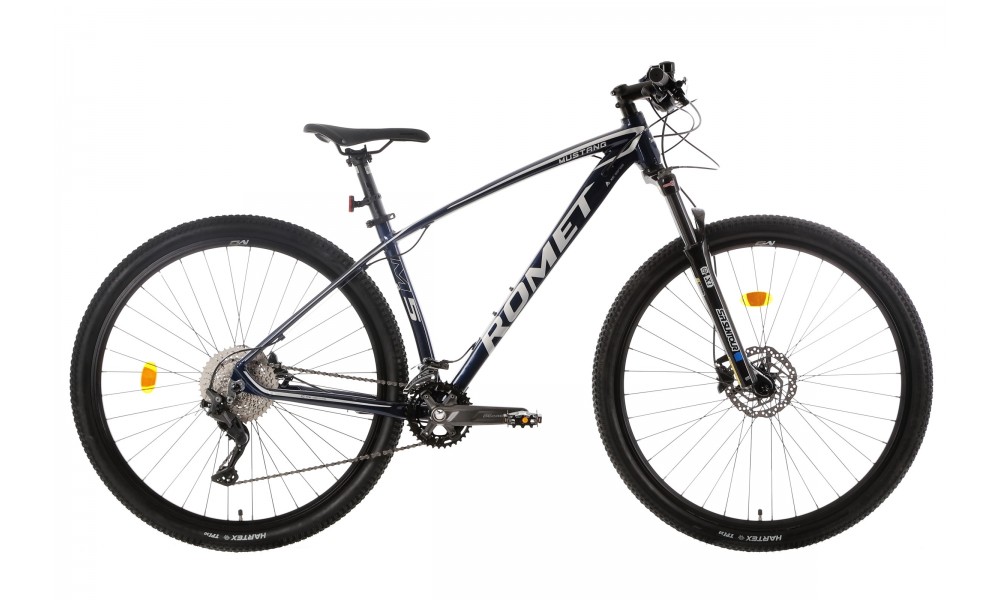 Rower górski Romet Mustang M5 - ciemnoniebieski