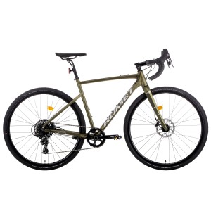 Rower gravel Romet Boreas 2 - zielony-grafitowy 1