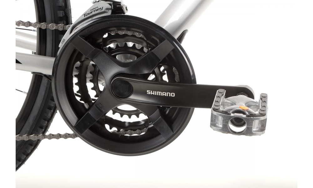 Rower crossowy Romet Orkan 4 M Lite - srebrny-czarny