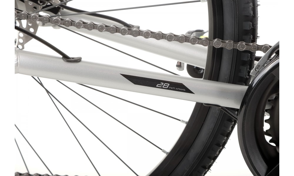 Rower crossowy Romet Orkan 4 M Lite - srebrny-czarny