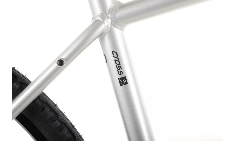 Rower crossowy Romet Orkan 4 M Lite - srebrny-czarny