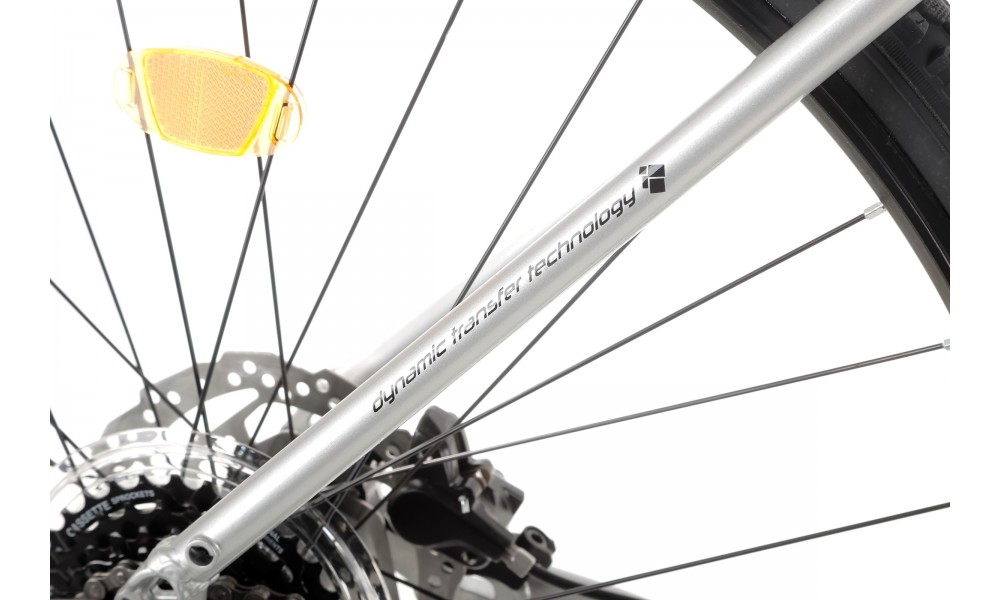 Rower crossowy Romet Orkan 4 M Lite - srebrny-czarny