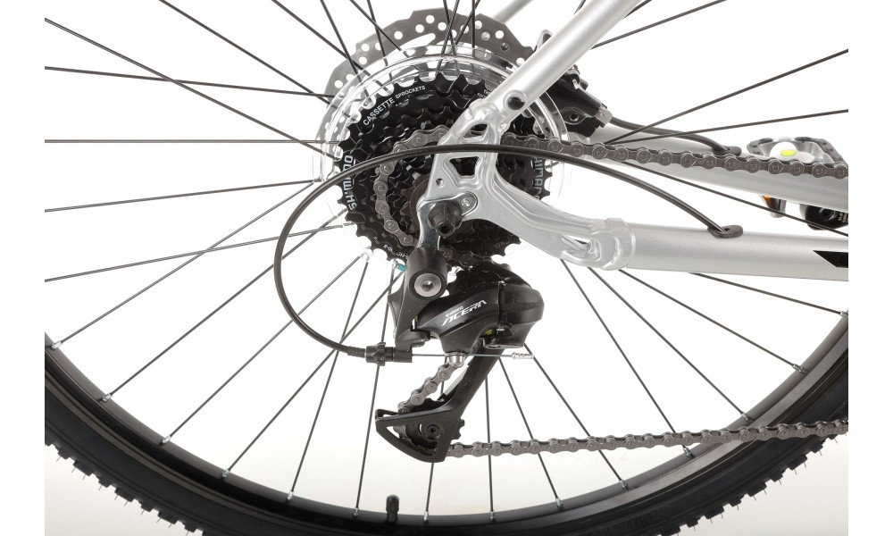 Rower crossowy Romet Orkan 4 M Lite - srebrny-czarny