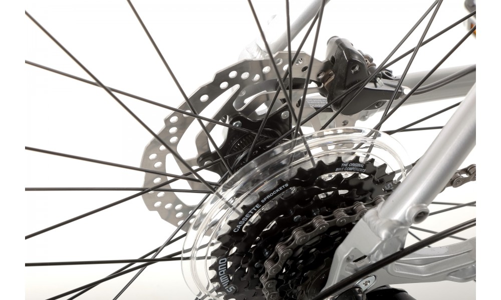 Rower crossowy Romet Orkan 4 M Lite - srebrny-czarny