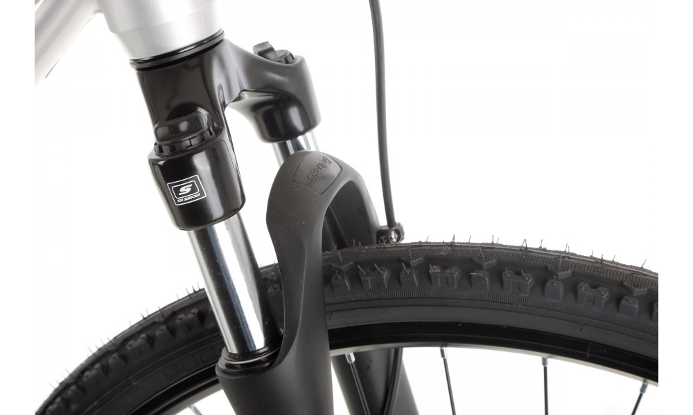 Rower crossowy Romet Orkan 4 M Lite - srebrny-czarny