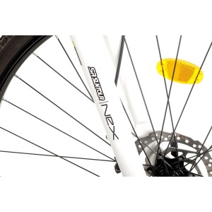 Rower crossowy Romet Orkan 4 D Lite - biało-żółty 2