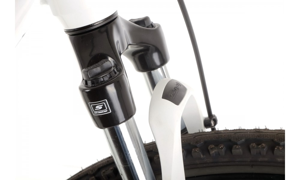 Rower crossowy Romet Orkan 4 D Lite - biało-żółty