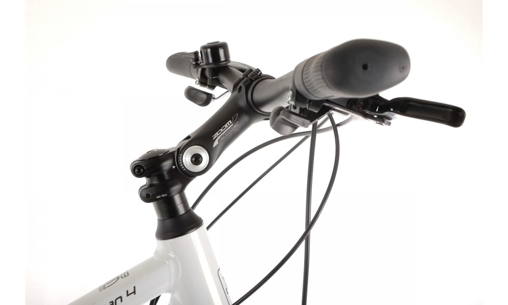 Rower crossowy Romet Orkan 4 D Lite - biało-żółty