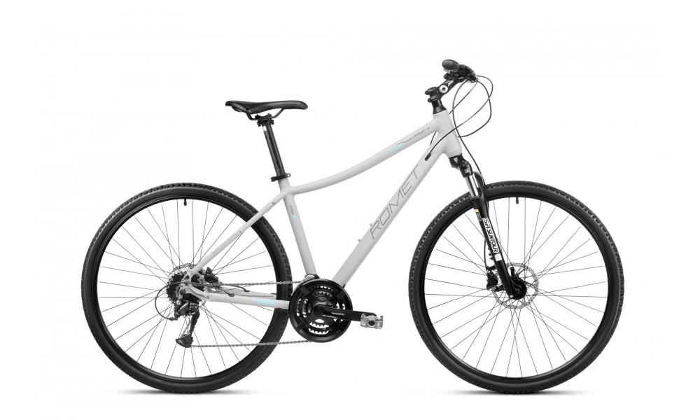 Rower crossowy Romet Orkan 4 D Lite - szary-turkusowy