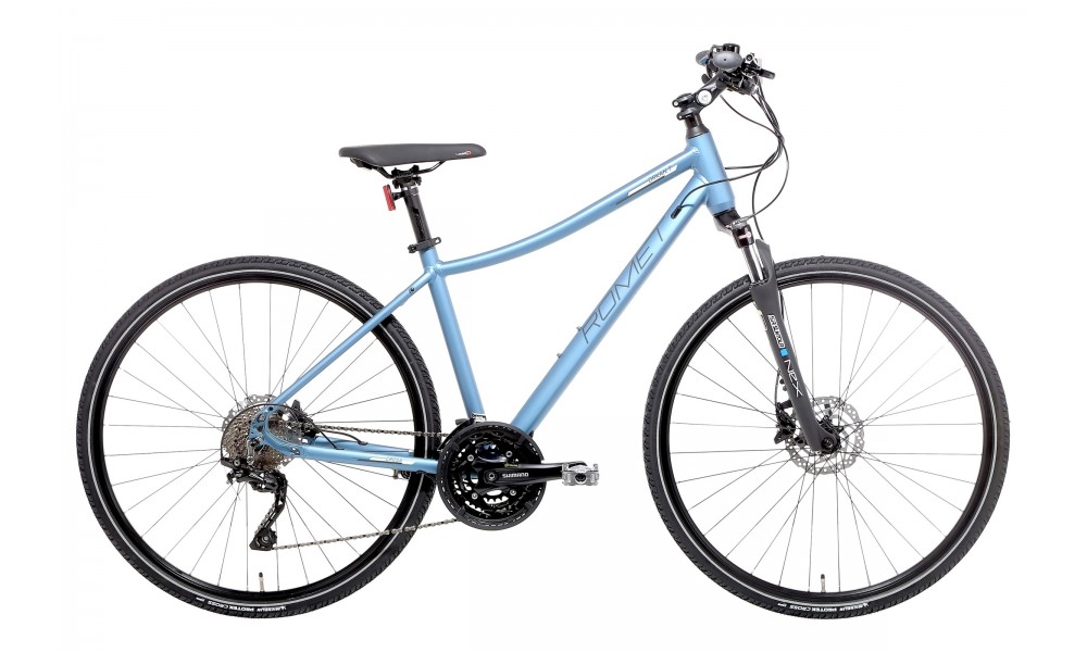 Rower crossowy Romet Orkan 7 D - niebiesko-czarny