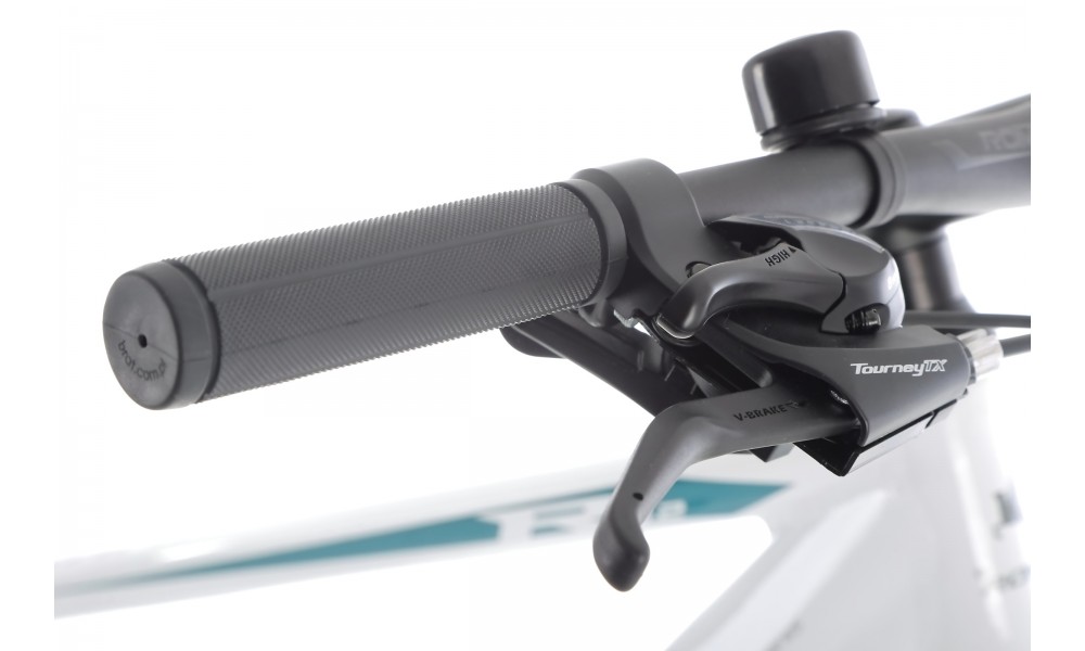 Rower górski Romet Rambler R9.2 - biało-grafitowo-turkusowy