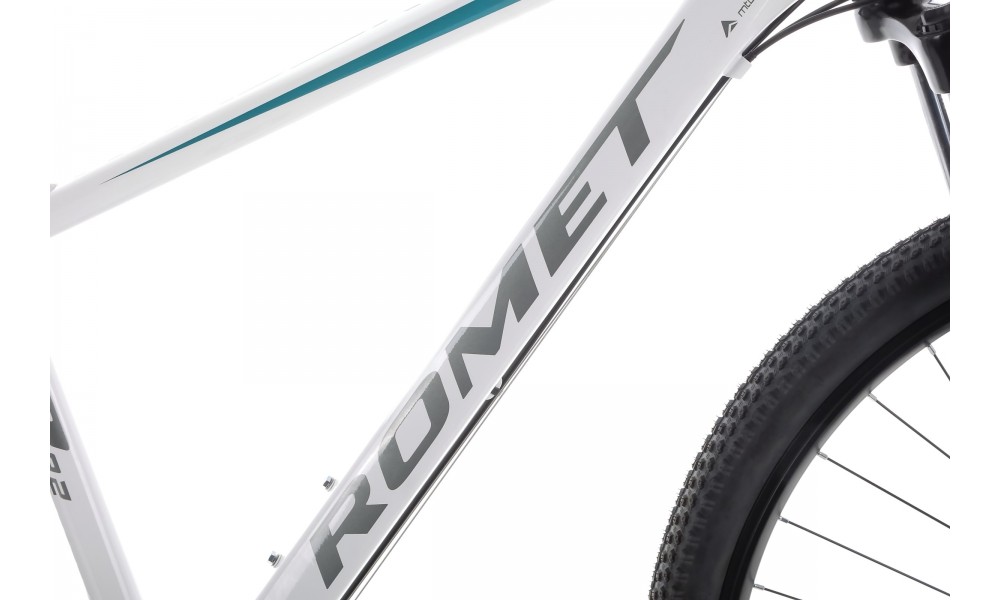 Rower górski Romet Rambler R9.2 - biało-grafitowo-turkusowy