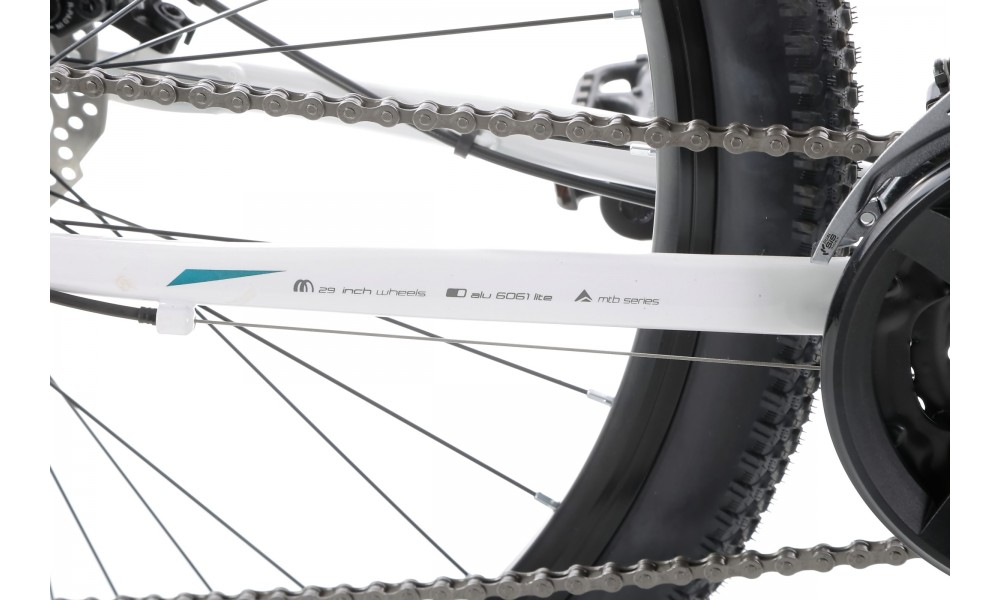 Rower górski Romet Rambler R9.2 - biało-grafitowo-turkusowy