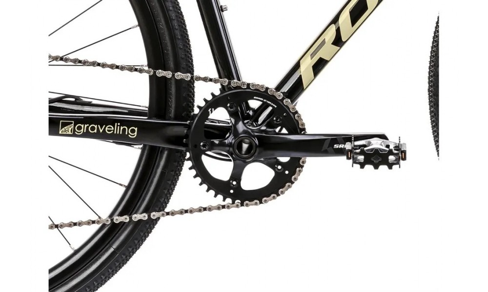 Rower gravel Romet Boreas 2 Lite - czarno-beżowy