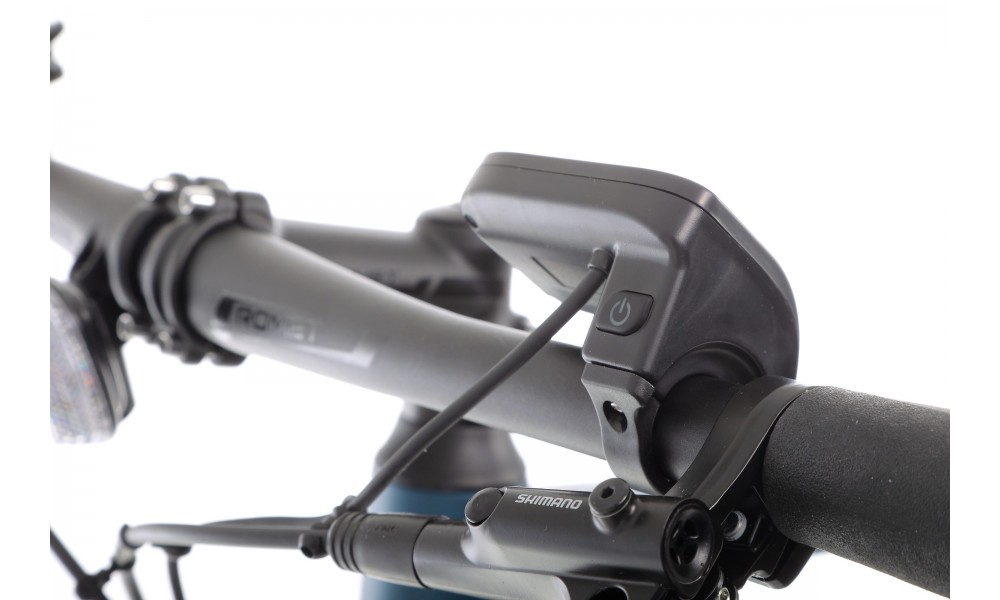 Rower górski elektryczny Romet E-Rambler E9.0 - granatowo-limonkowy