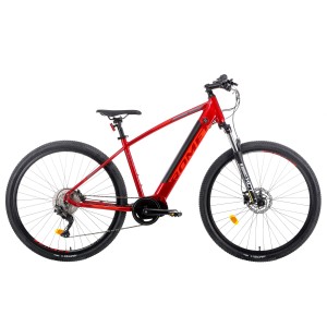 Rower górski elektryczny Romet E-Rambler E9.0 - bordowo-grafitowy