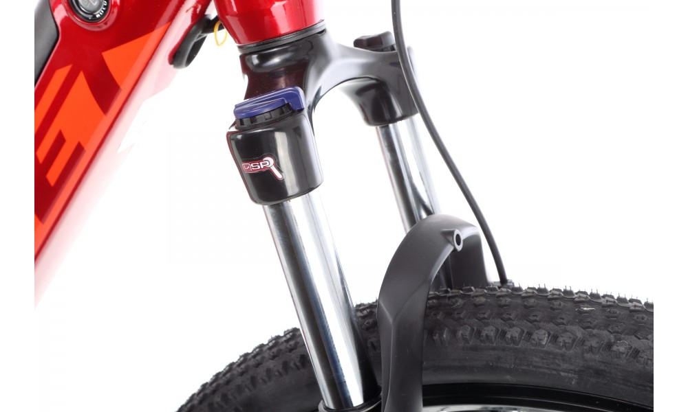 Rower górski elektryczny Romet E-Rambler E9.0 - bordowo-grafitowy