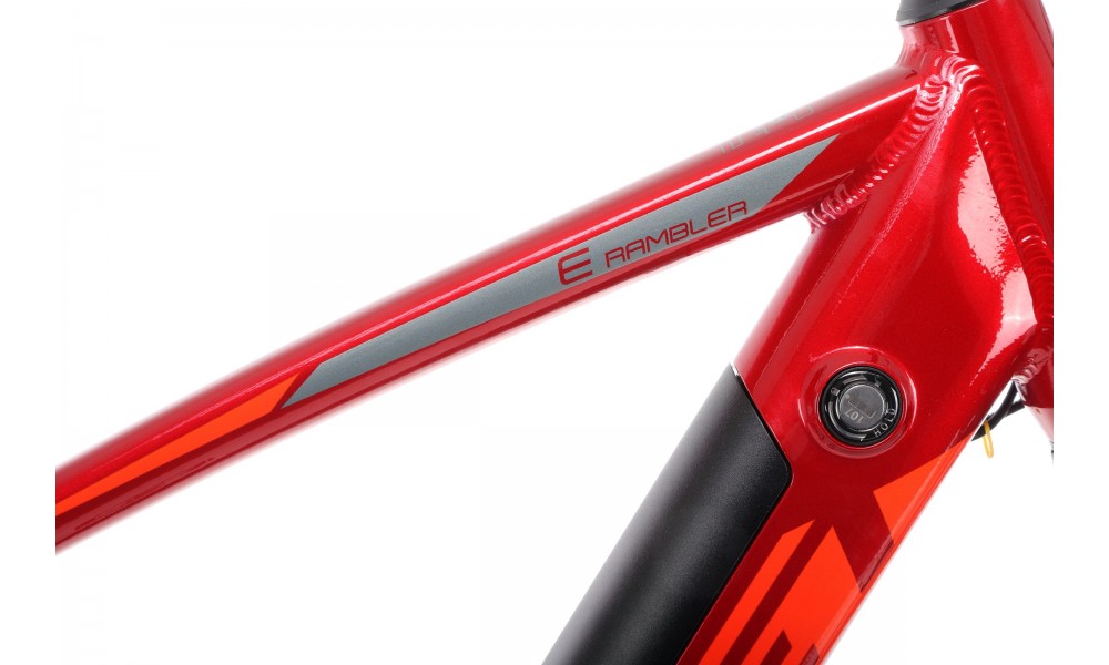 Rower górski elektryczny Romet E-Rambler E9.0 - bordowo-grafitowy