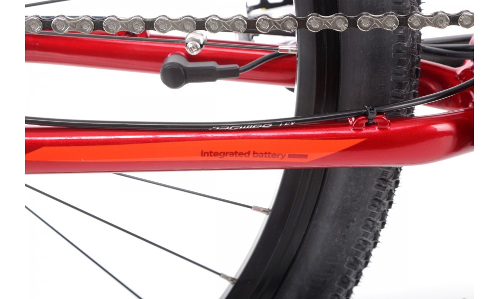 Rower górski elektryczny Romet E-Rambler E9.0 - bordowo-grafitowy