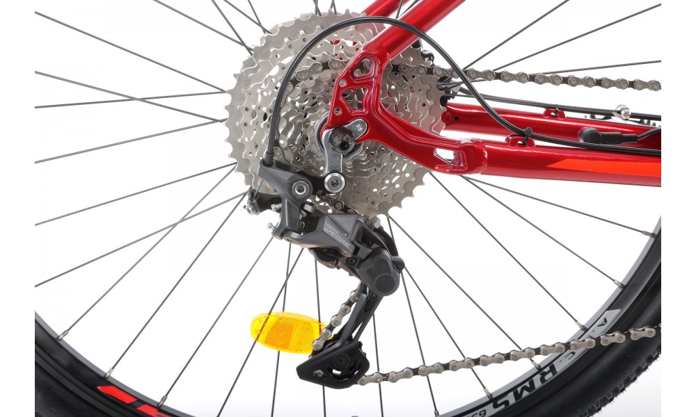 Rower górski elektryczny Romet E-Rambler E9.0 - bordowo-grafitowy