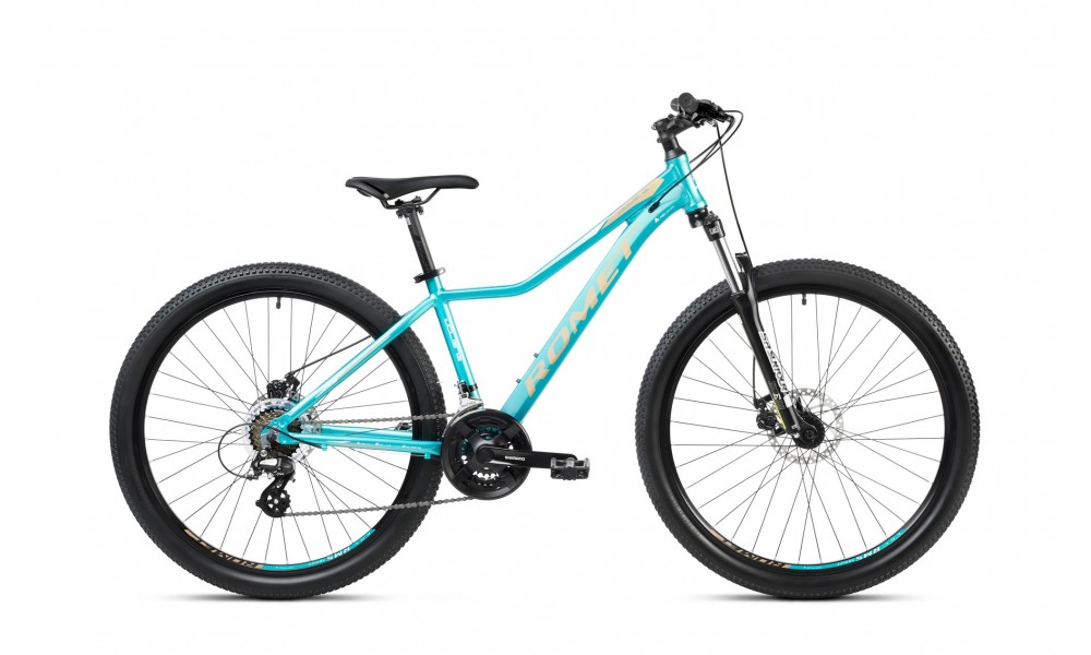 Rower górski Romet Jolene 7.1 - turkusowo-beżowy
