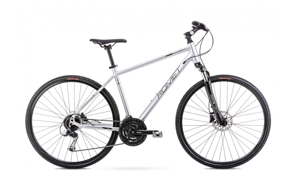 Rower crossowy Romet Orkan 4 M - srebrno-czarny