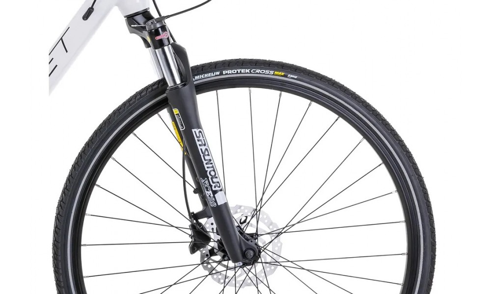 Rower crossowy Romet Orkan 6 D - biały-czarny