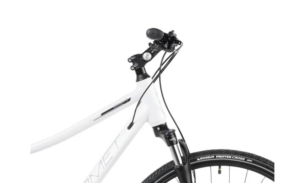 Rower crossowy Romet Orkan 5D - biały-szary
