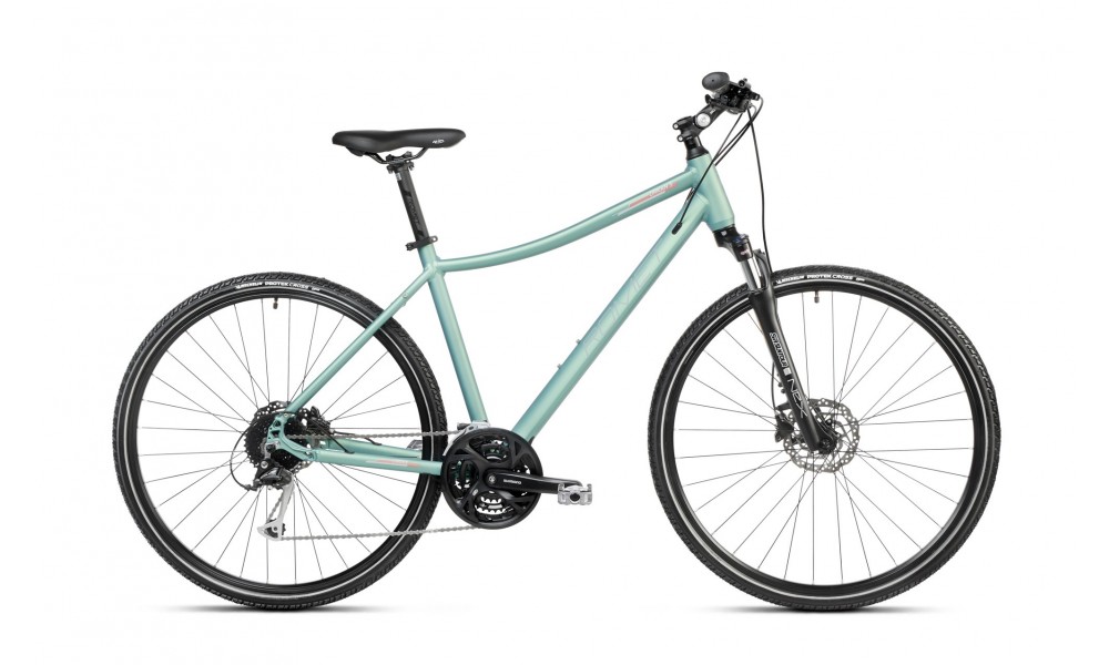 Rower crossowy Romet Orkan 5D - oliwkowo-łososiowy