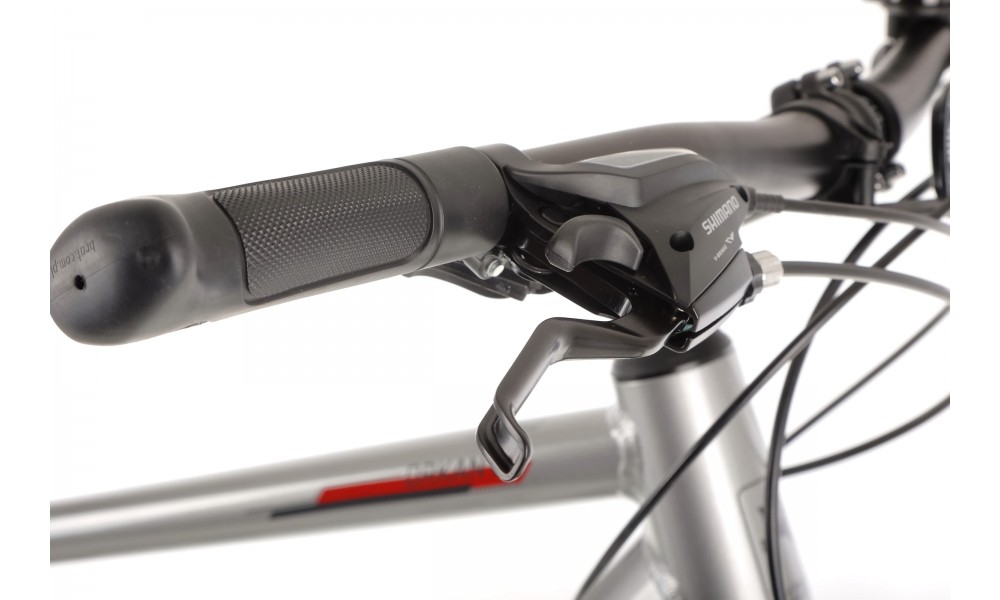 Rower crossowy Romet Orkan 2 M - jasnografitowo-czerwony