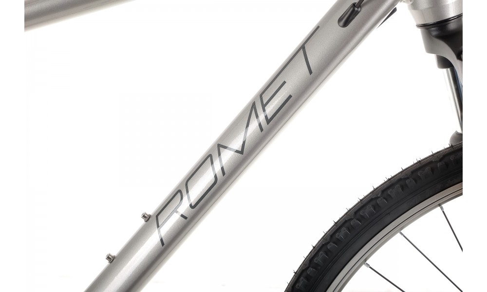 Rower crossowy Romet Orkan 2 M - jasnografitowo-czerwony