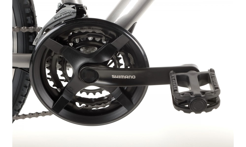 Rower crossowy Romet Orkan 2 M - jasnografitowo-czerwony